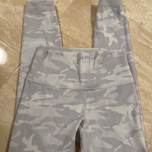 LuluLemon Gray Camo Leggings